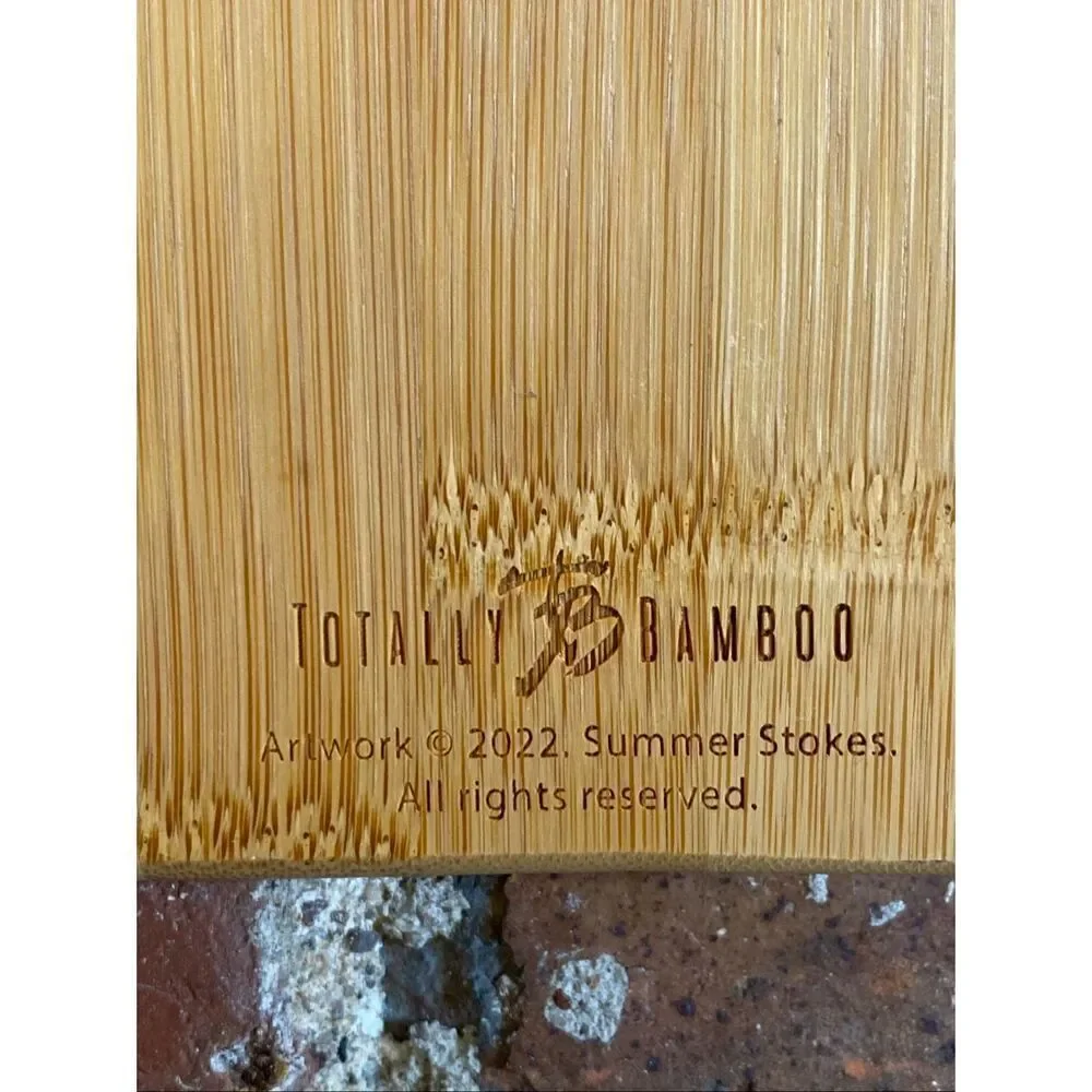 Totally Bamboo • WISCONSIN • State Decorative Colorful Hand Painted Hangable Bam